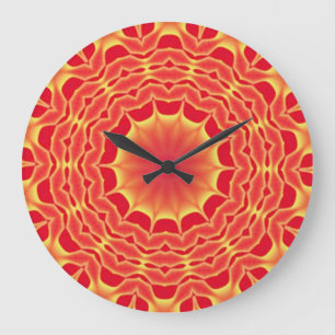 Misterio rojo, reloj de pared del arte de la