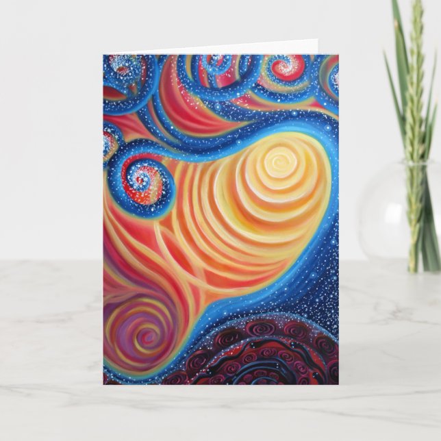 Misteriosas travesuras, tarjeta de árbol espiral (Anverso)