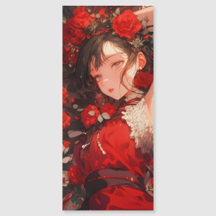 Misterioso Chica en el Anime Rojo