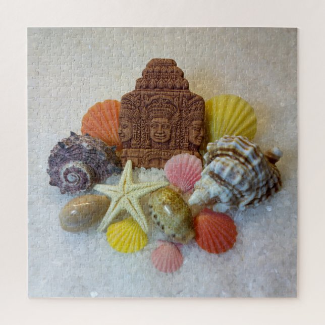 Mistic Energy Seasheles and Starfish Jigsaw Puzzle (Vertical)
