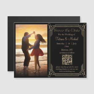 mistical golden qr code photo save the date imnet