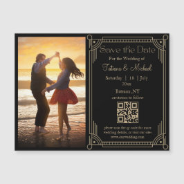 mistical golden qr code photo save the date imnet
