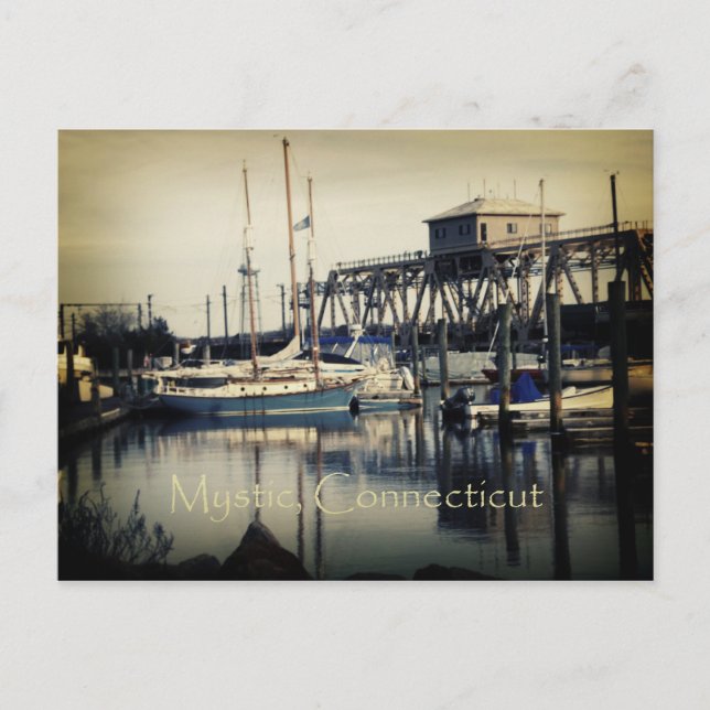 Místico, postal de Connecticut (Anverso)