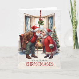 Mistletoe besa años de Navidad