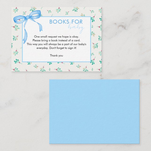 Mistletoe Books para la tarjeta de inserción de be (Anverso / Reverso)
