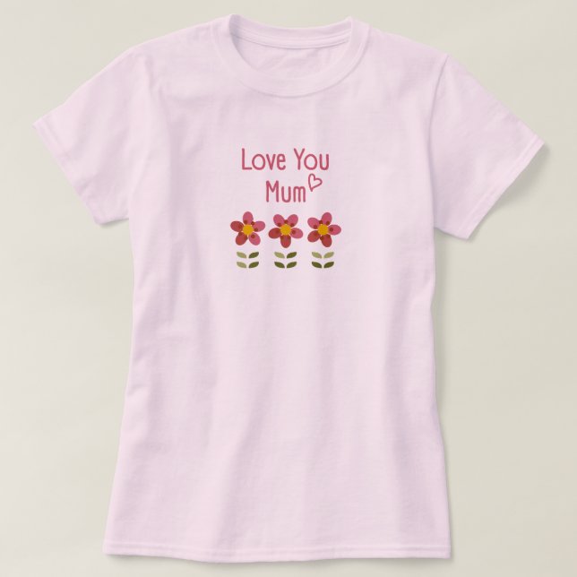 Misty Charm - camiseta floral del día de la madre (Diseño del anverso)