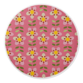 MISTY CHARM - Pomo de cerámica floral