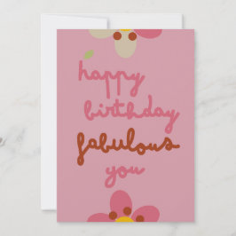 MISTY CHARM - Tarjeta de invitación floral de cump