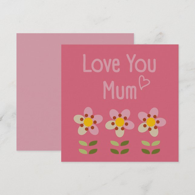 MISTY CHARM - Tarjeta de invitación floral para el (Anverso / Reverso)