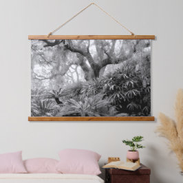 MISTY GARDEN Madera tapada tapiz de pared