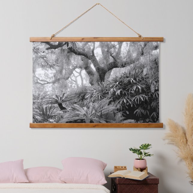 MISTY GARDEN Madera tapada tapiz de pared (Dormitorio)