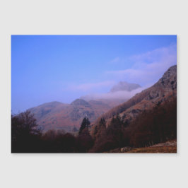Misty morning Langdale Pikes Cumbria England