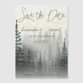 Misty Romantic Forest Trees Wedding Salva La Fecha