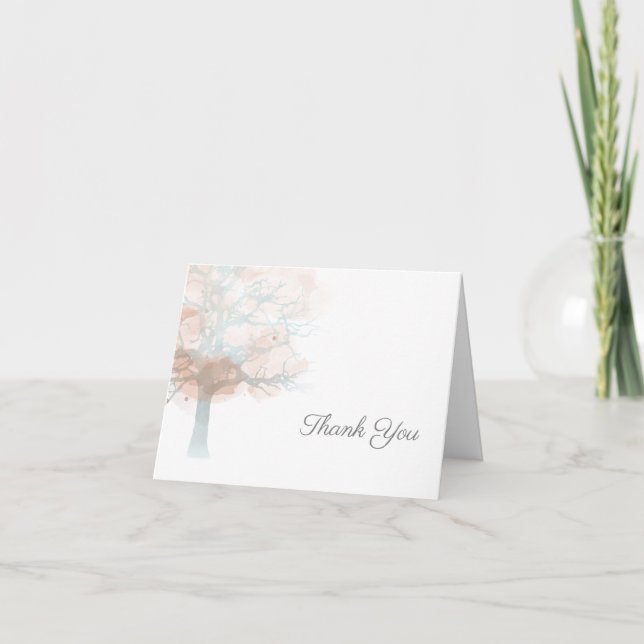 Misty tree, tarjeta de agradecimiento (Anverso)