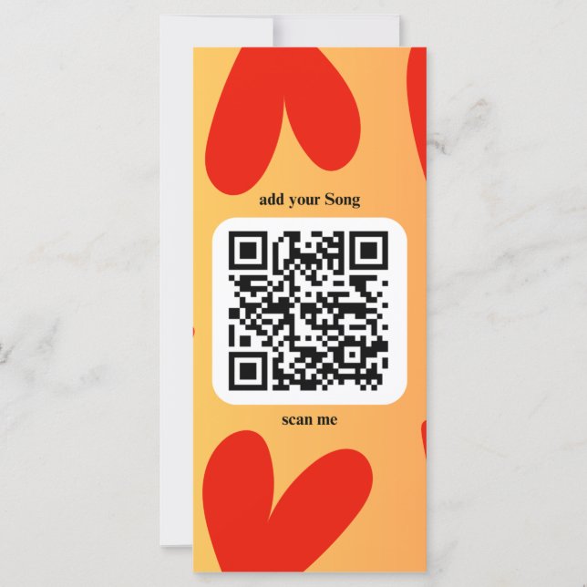 Mit individuellen persönlichen Song per QR-Code (Anverso)
