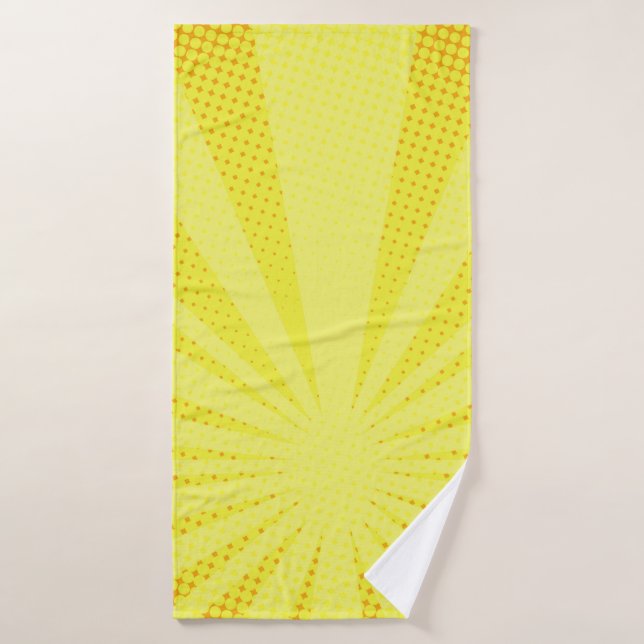 mitad de gradiente de raster de fondo amarillo de  (Toalla de baño)