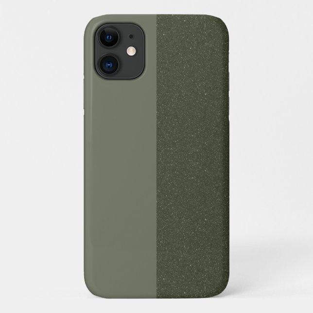Mitad y medio moss Green iPhone 11 Funda - Persona (Reverso)