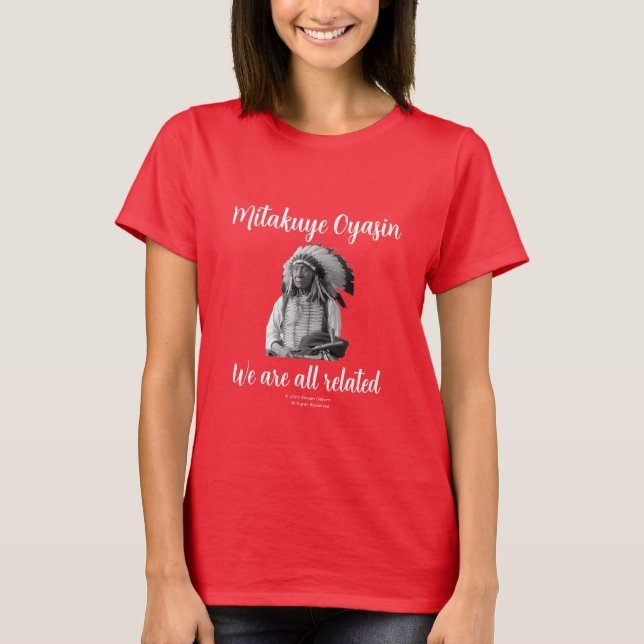 Mitakuye Oyasin - Todos somos camisetas relacionad (Anverso)