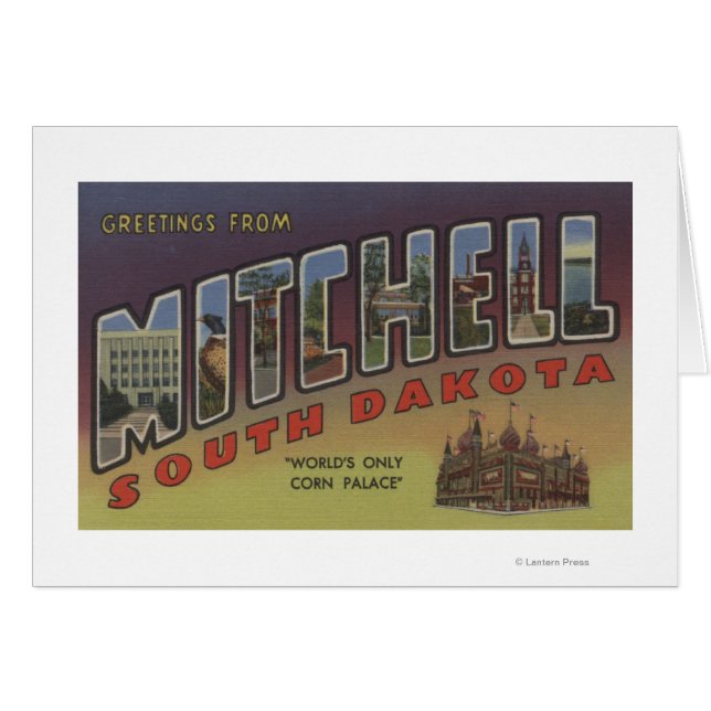 Mitchell, Dakota del Sur - Escenas de letras grand (Anverso (Horizontal))