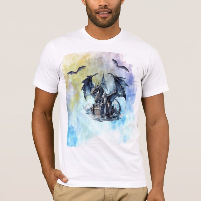 Mítica camiseta del Dragón Volador Negro (Anverso)