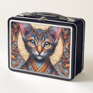 Mítico felino fantástico ornamentado regio