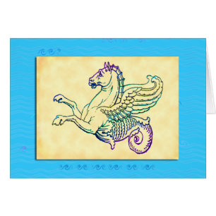 Mítico Mar de Caballo Hippocampus Arte vintage