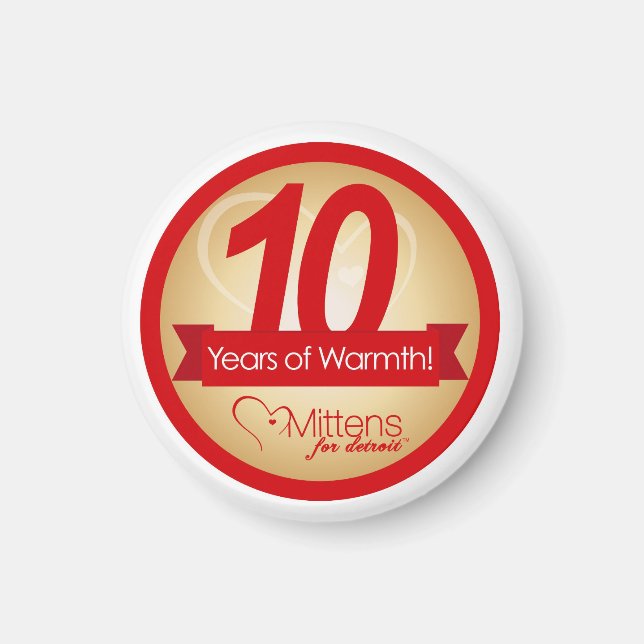 Mitones para el imán redondo de Detroit 2" (Frente)