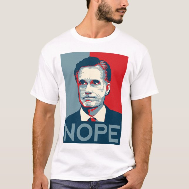 Mitt Romney - camisa de "Nope" (Anverso)