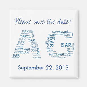 Mitzvah Bar en el imán del Monograma