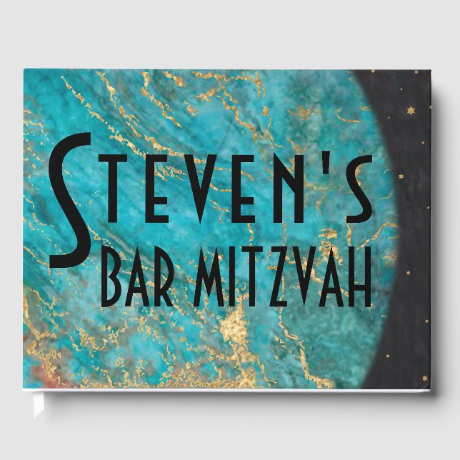 Mitzvah de barco o bar fuera de este libro de invi (Anverso)