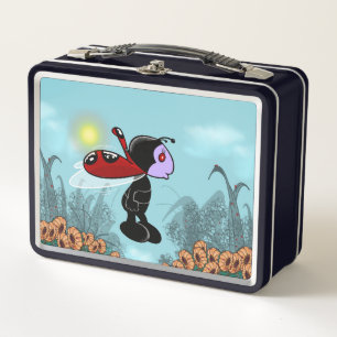 Mizz Ladybug Metalizado Lunch Box