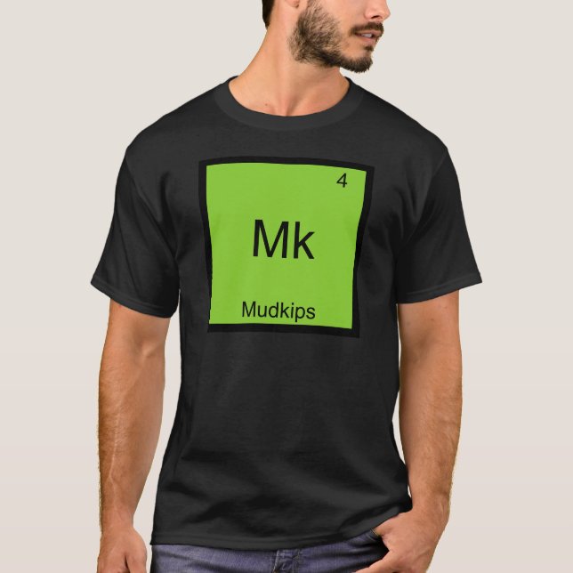 Mk - Mudkips Meme Elemento Funny Camiseta Química (Anverso)