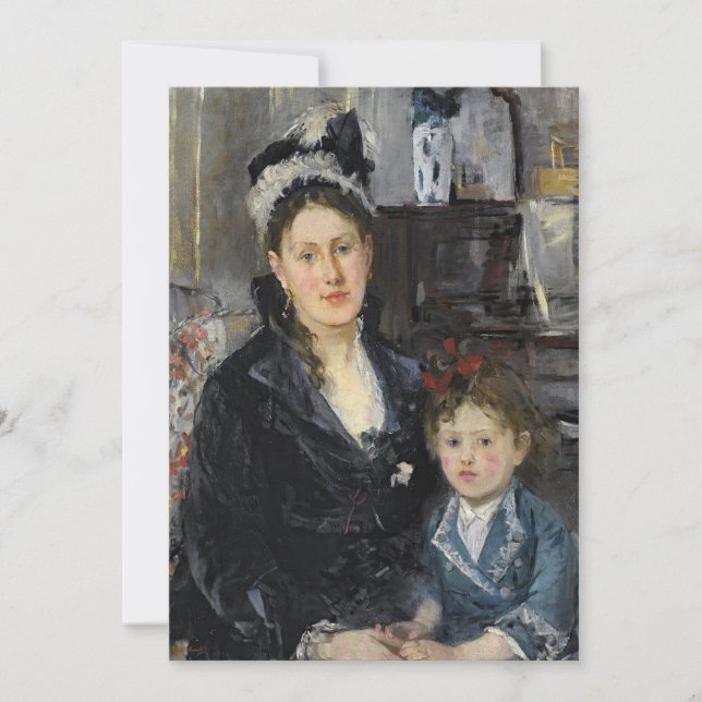 Mme Boursier y su hija | Berthe Morisot (Anverso)