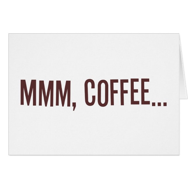 Mmm café… (Anverso (Horizontal))