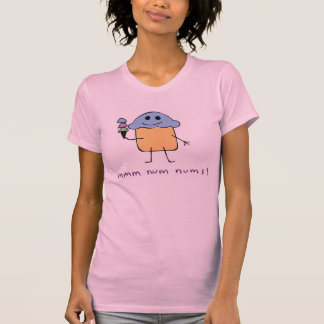 Mmm Nums numérico - camiseta básica de las señoras