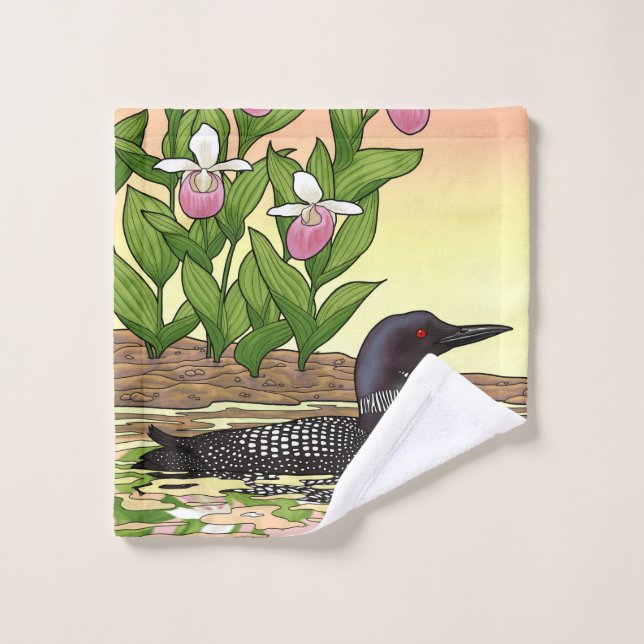 MN State Bird Flower Lopper Lady Slipper (Toallita)