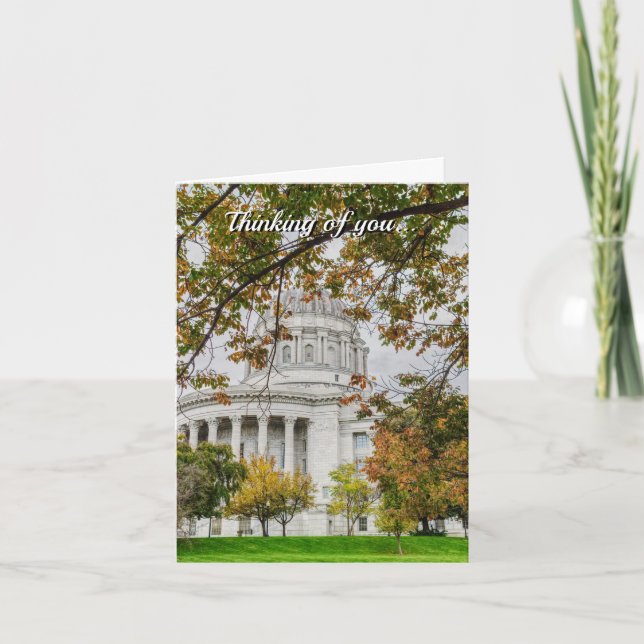 MO Capitol Autumn Pensando En Tu Tarjeta (Anverso)