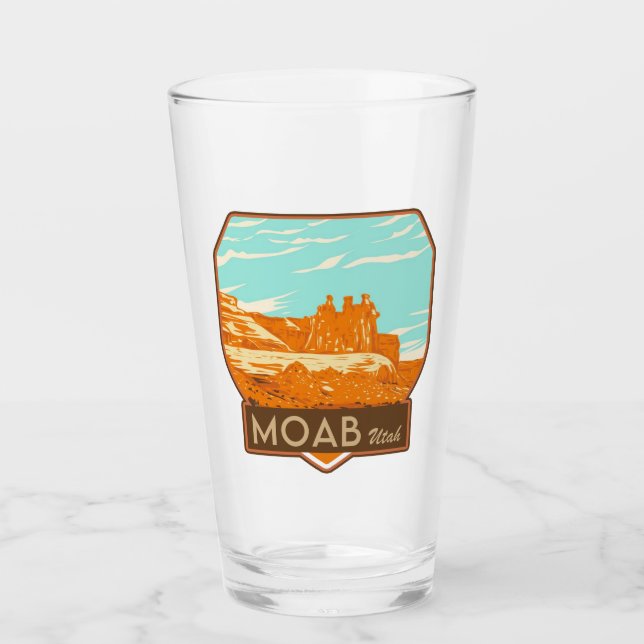 Moab Utah Pint Glass (Anverso)