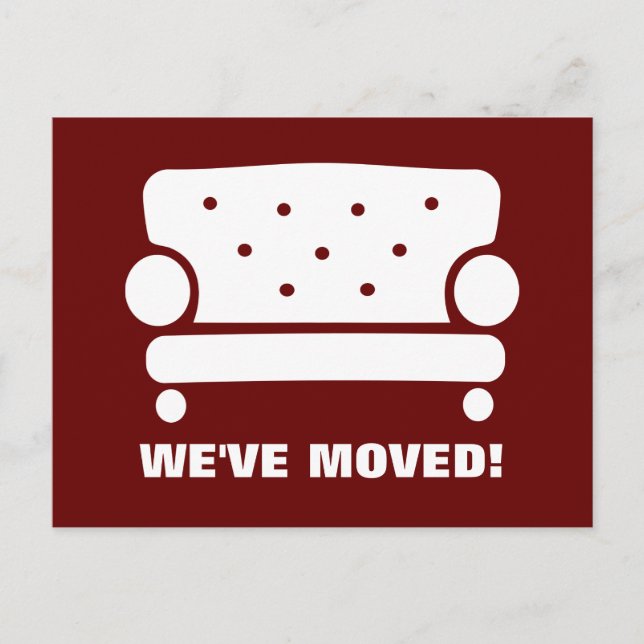 Mobiliario moviendo postales para nueva dirección (Anverso)