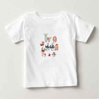 Mocapim Navidades de animales camiseta para bebés