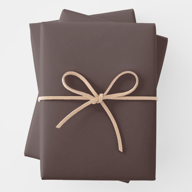 Mocha Brown - Hojas de papel para envolver (In situ)