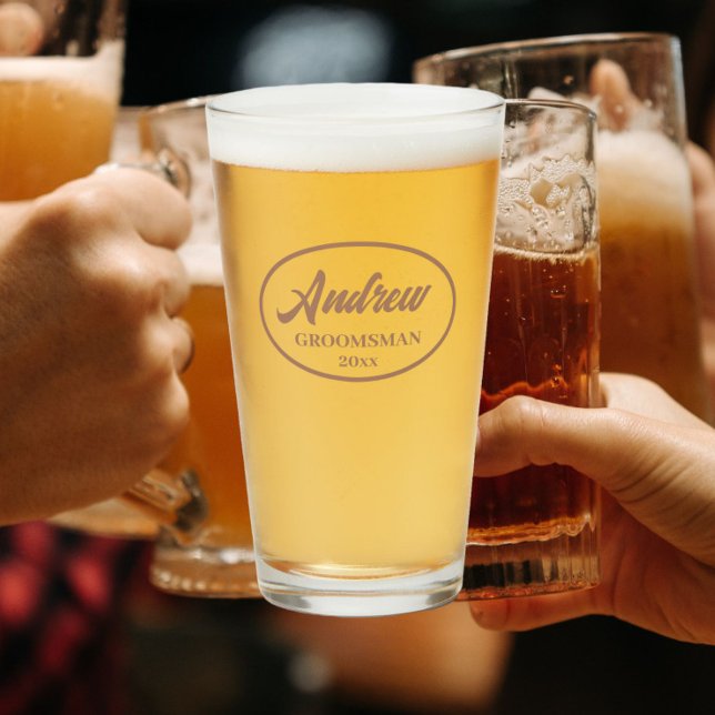 Mocha Estilizada Boda Groomsman (In Situ)