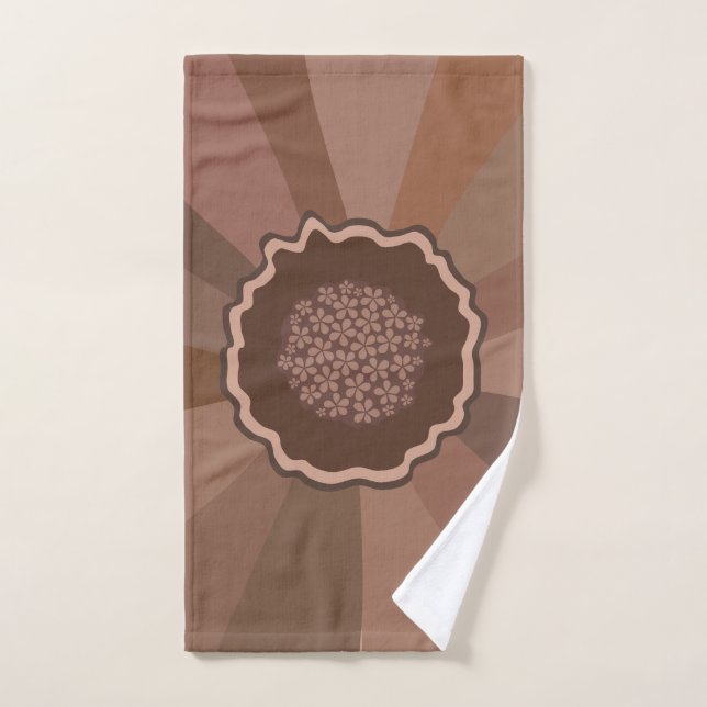Mocha Mousse Daisy Floral (Toalla de mano)