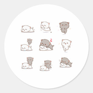 Mochi Peach Cat Pegatina Pack