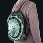 Mochila 19.º Aniversario Boda Acquamarina<br><div class="desc">Ok,  ella ama las mandalas y los diseños llamativos y audaces ¿Y es su 19º aniversario de bodas? ¡Entonces has encontrado el inconveniente perfecto de vuelta para "regalarla",  exclusivamente en mi tienda en Zazzle!</div>