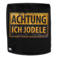 ACHTUNG ICH JODELE Lustig German Yodel Rótulo Schi