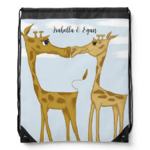 Adorables amantes de la jirafa