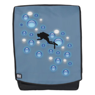 Mochila adulta - buceador y burbujas