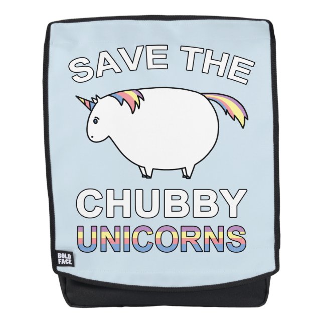 Mochila Ahorre los unicornios rechonchos (Anverso)