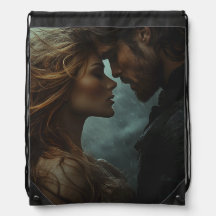 Amantes de la fantasía romántica en tormenta